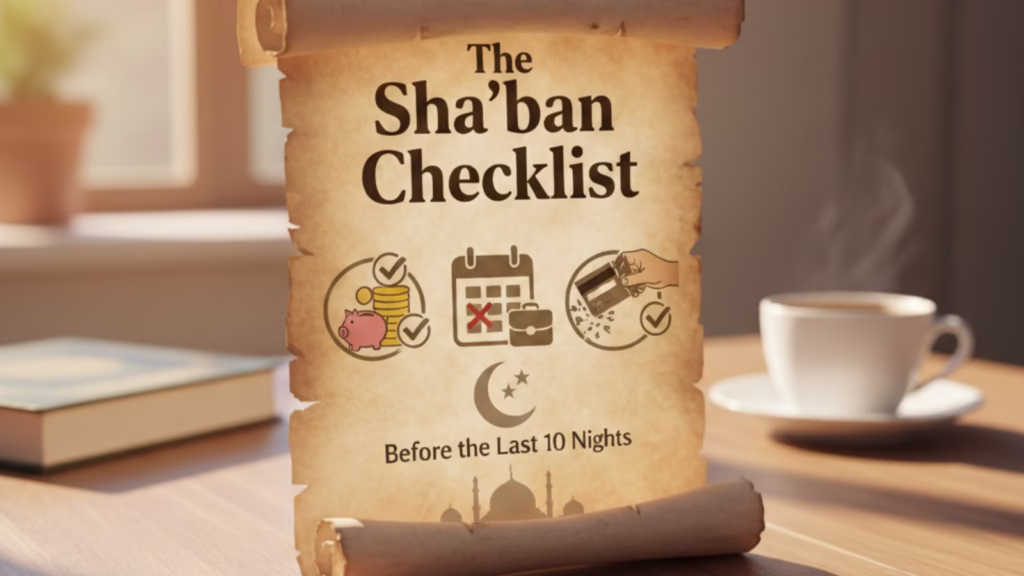 The Sha’ban Checklist: 3 Financial Goals to Clear Before the Last 10 Nights