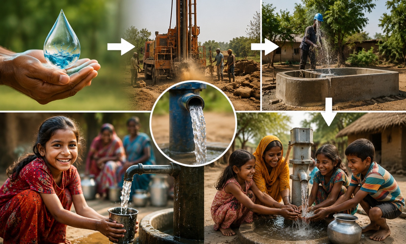 Inside a Rural Community Water Pump Project | Children of Adam